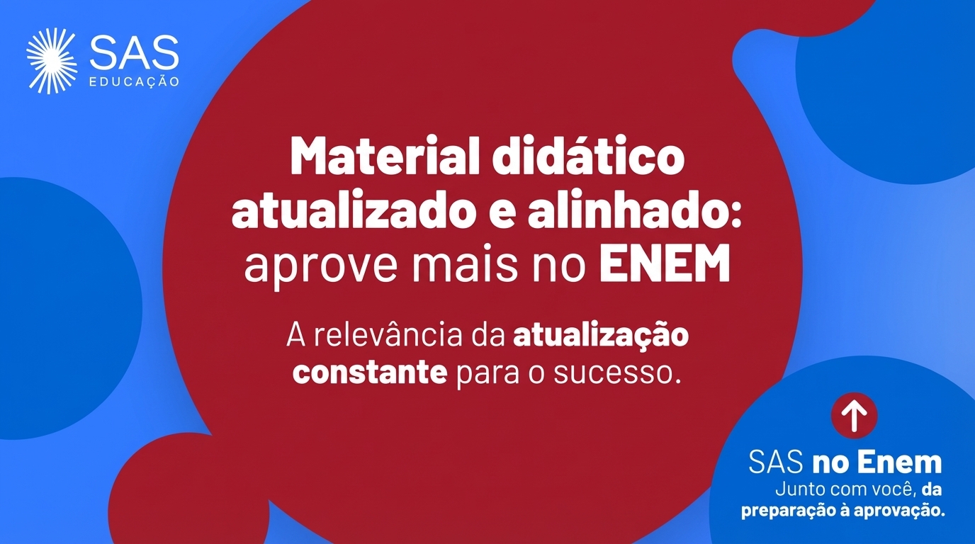 Material didático atualizado e alinhado: aprove mais no ENEM